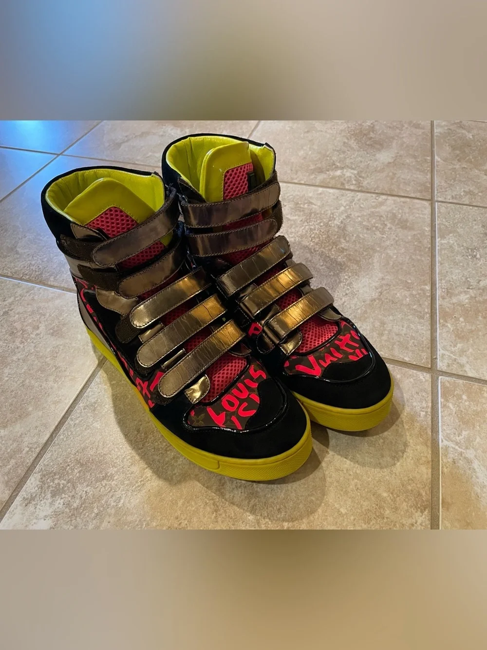 Louis Vuitton Stephen Sprouse Graffiti High Top Sneakers